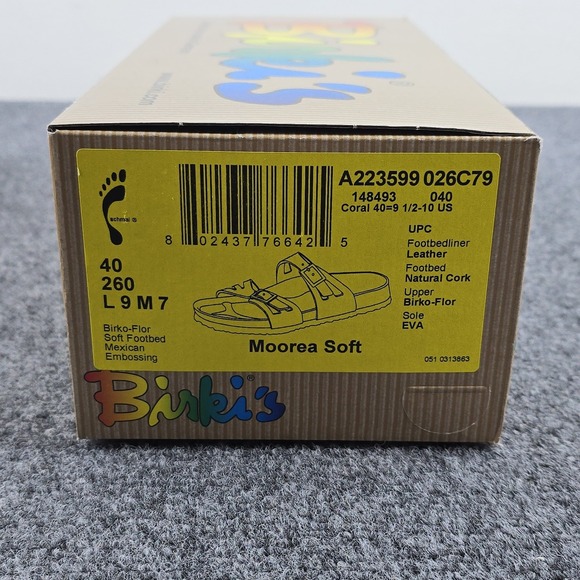 Birki's Moorea Soft Pink Sandals Womens 9.5 40 Birkenstock NIB - Picture 7 of 16